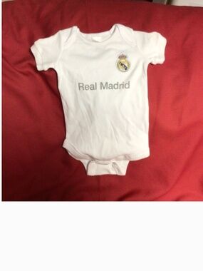 Real Madrid baby onesie